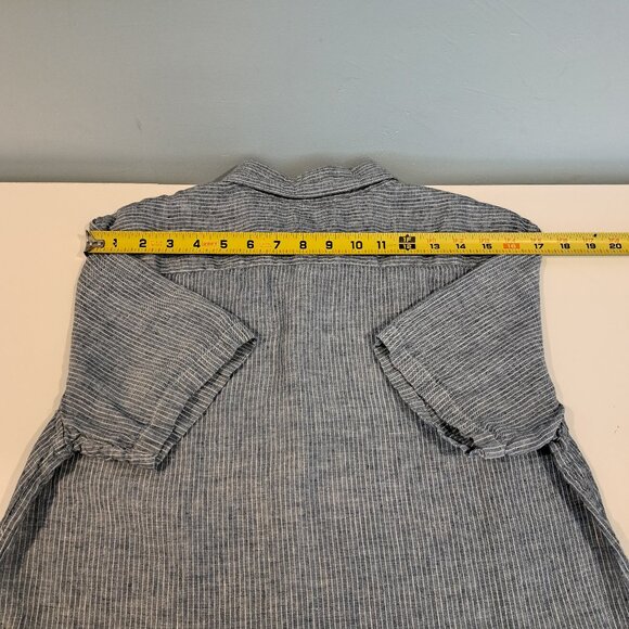 Everlane Men's Small 100% Linen Pigment Dyed Short Sleeve Button Down Shirt - Picture 11 of 11